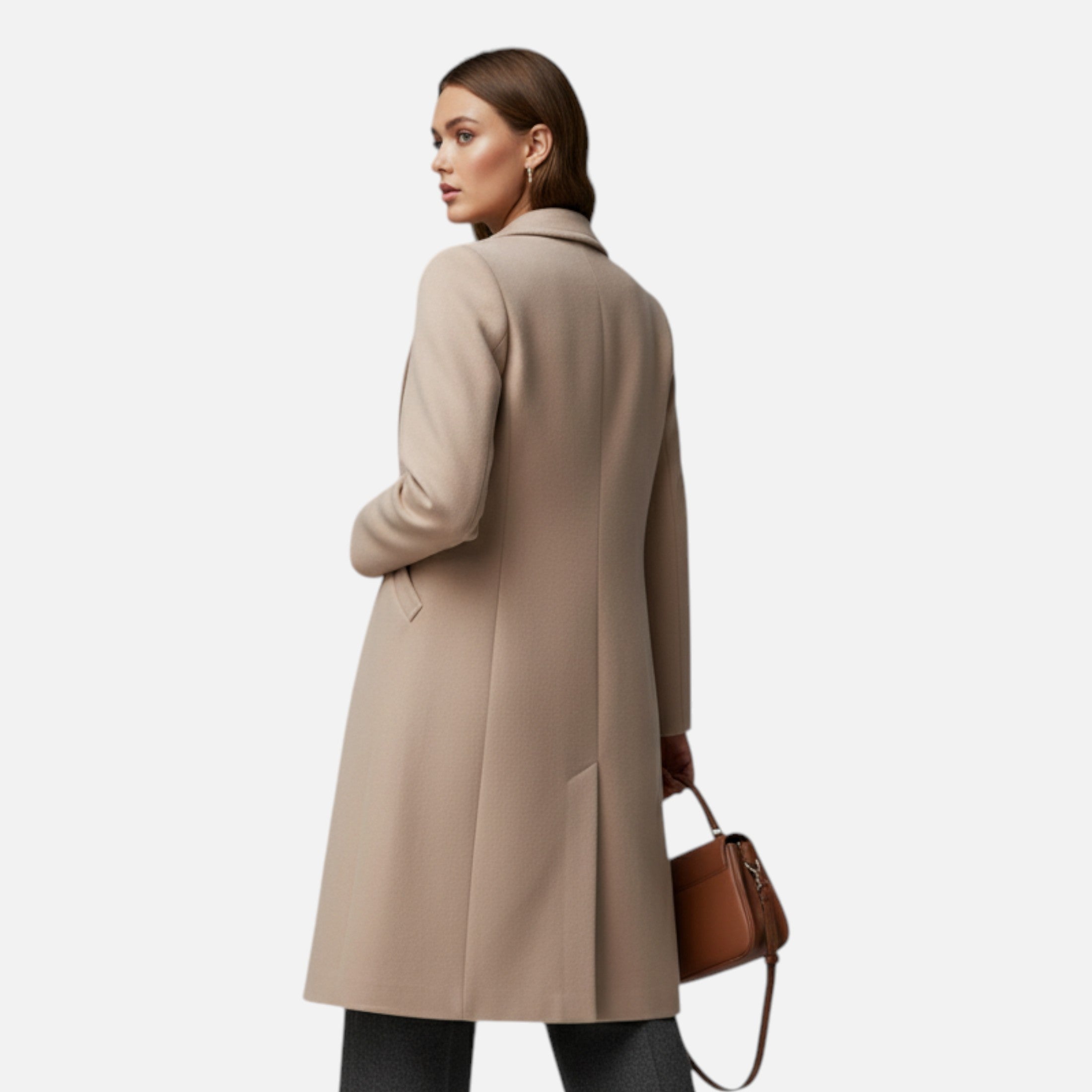 Dorevelle | Women’s Winter Overcoat – Lapel Collar Elegance 4