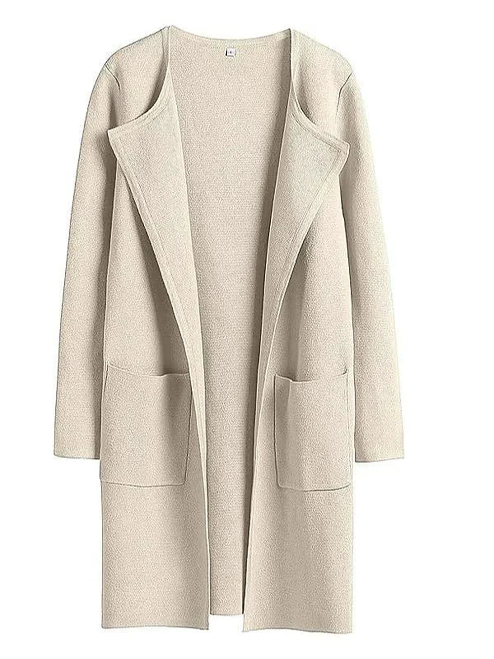 Women’s Longline Cardigan With Wide Lapel