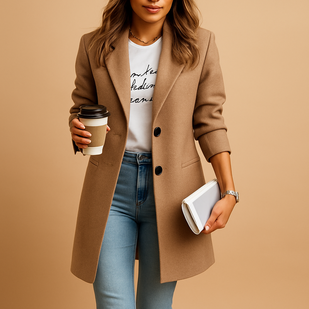 Women’s Longline Wool Coat – Elegant and Timeless 2