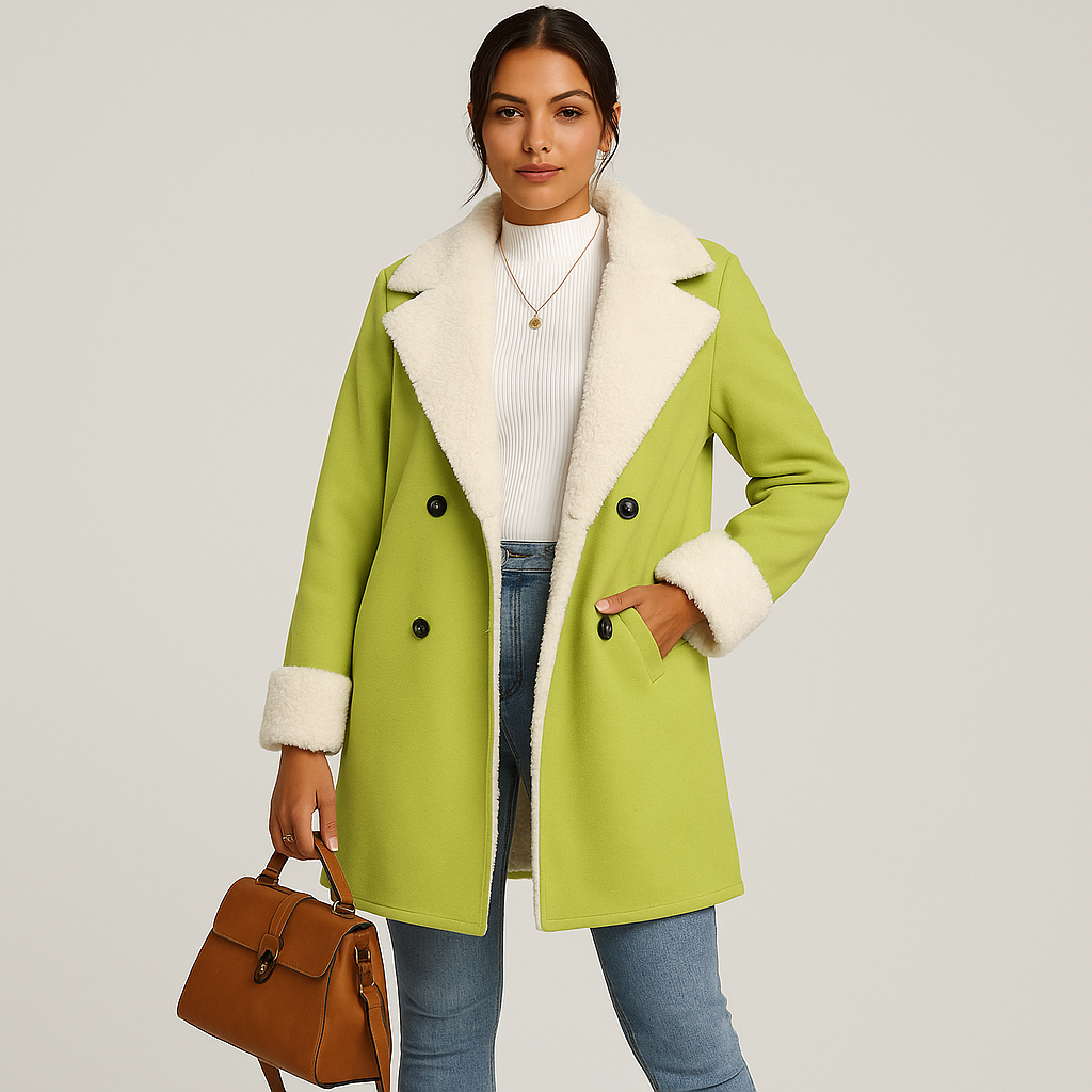Women’s Longline Coat with Structured Lapel