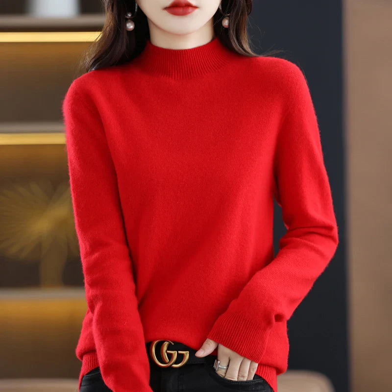 Women’s O-Neck Jumper With Straight Cut