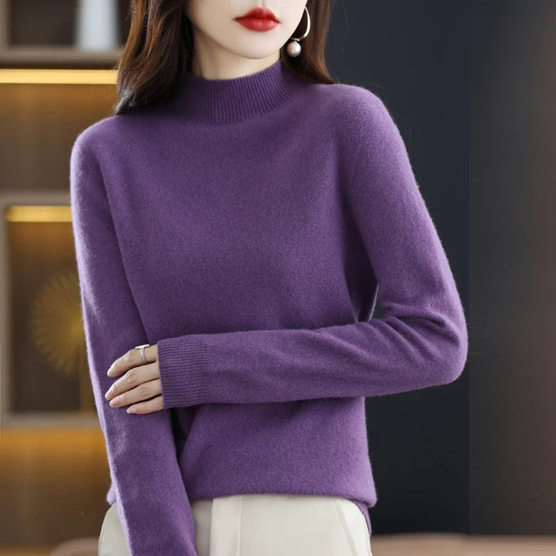 Women’s O-Neck Jumper With Straight Cut