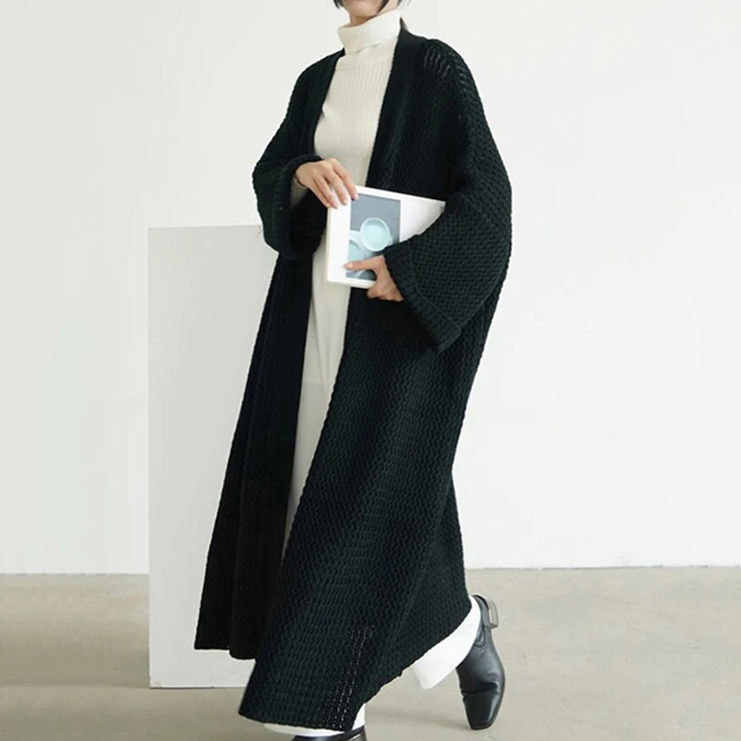 Women’s Oversized Cardigan with Batwing Sleeves