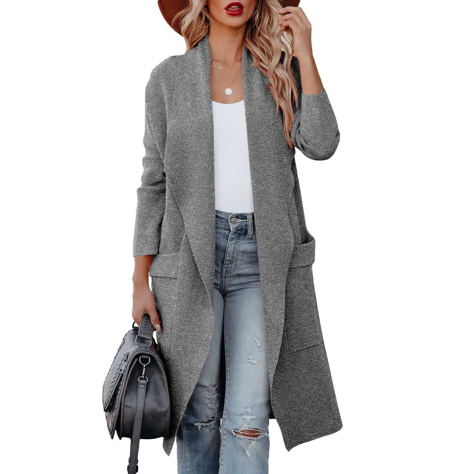Women’s Oversized Cardigan with Batwing Sleeves