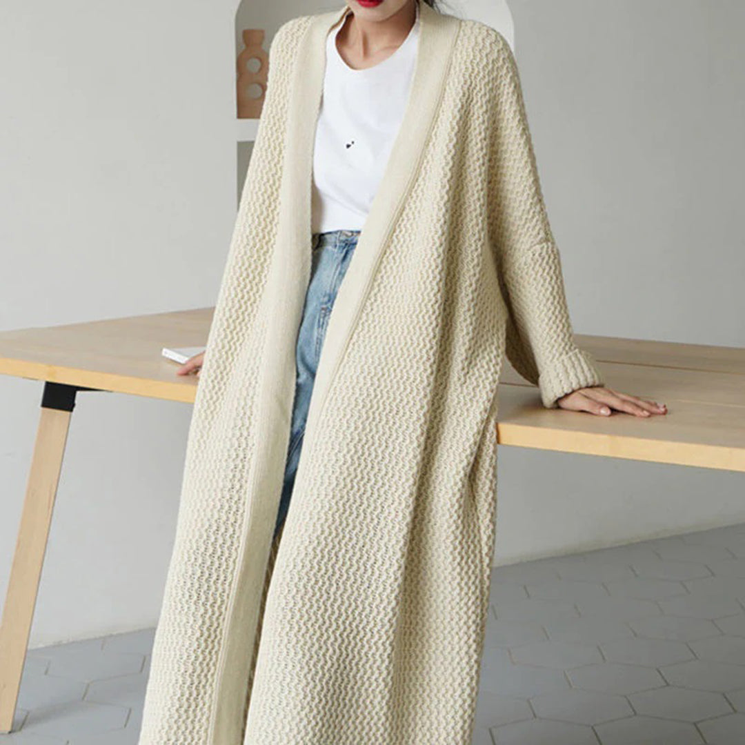 Women’s Oversized Cardigan with Batwing Sleeves