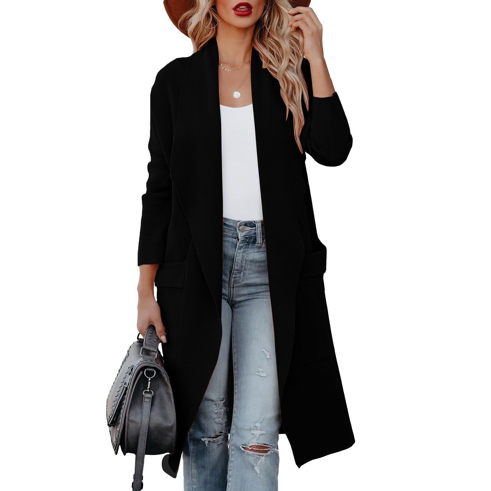 Women’s Oversized Cardigan with Batwing Sleeves