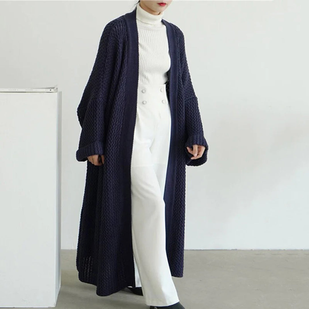 Women’s Oversized Cardigan with Batwing Sleeves