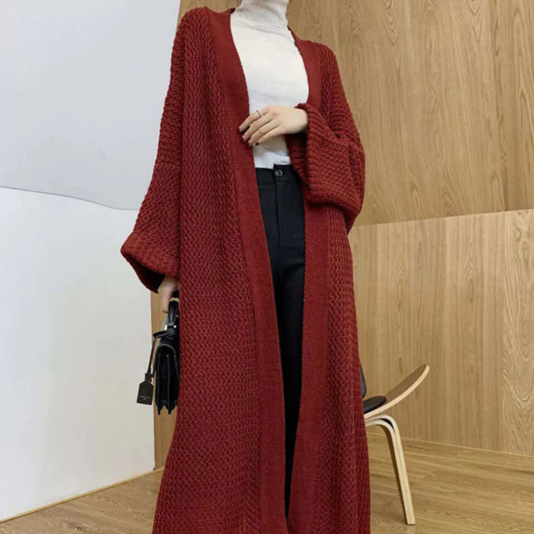 Women’s Oversized Cardigan with Batwing Sleeves