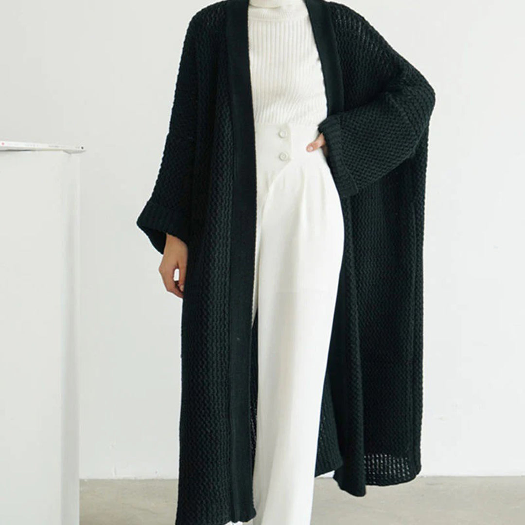 Women’s Oversized Cardigan with Batwing Sleeves