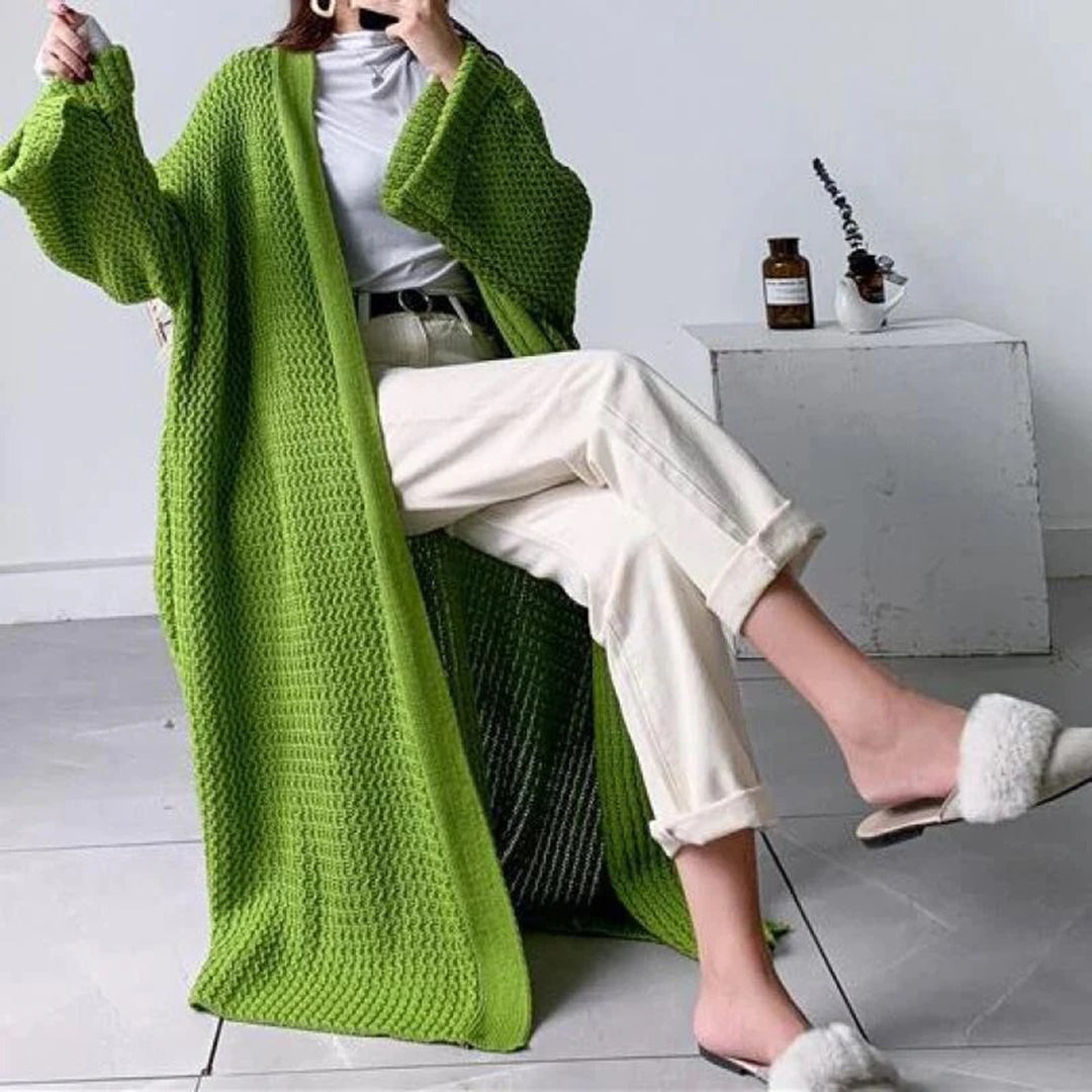 Women’s Oversized Cardigan with Batwing Sleeves