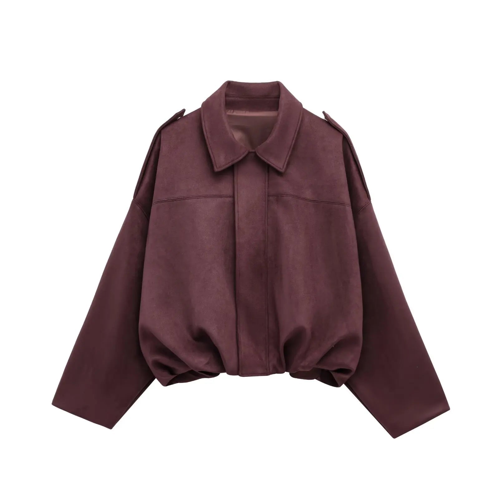 Women's Oversized Suede-Effect Jacket