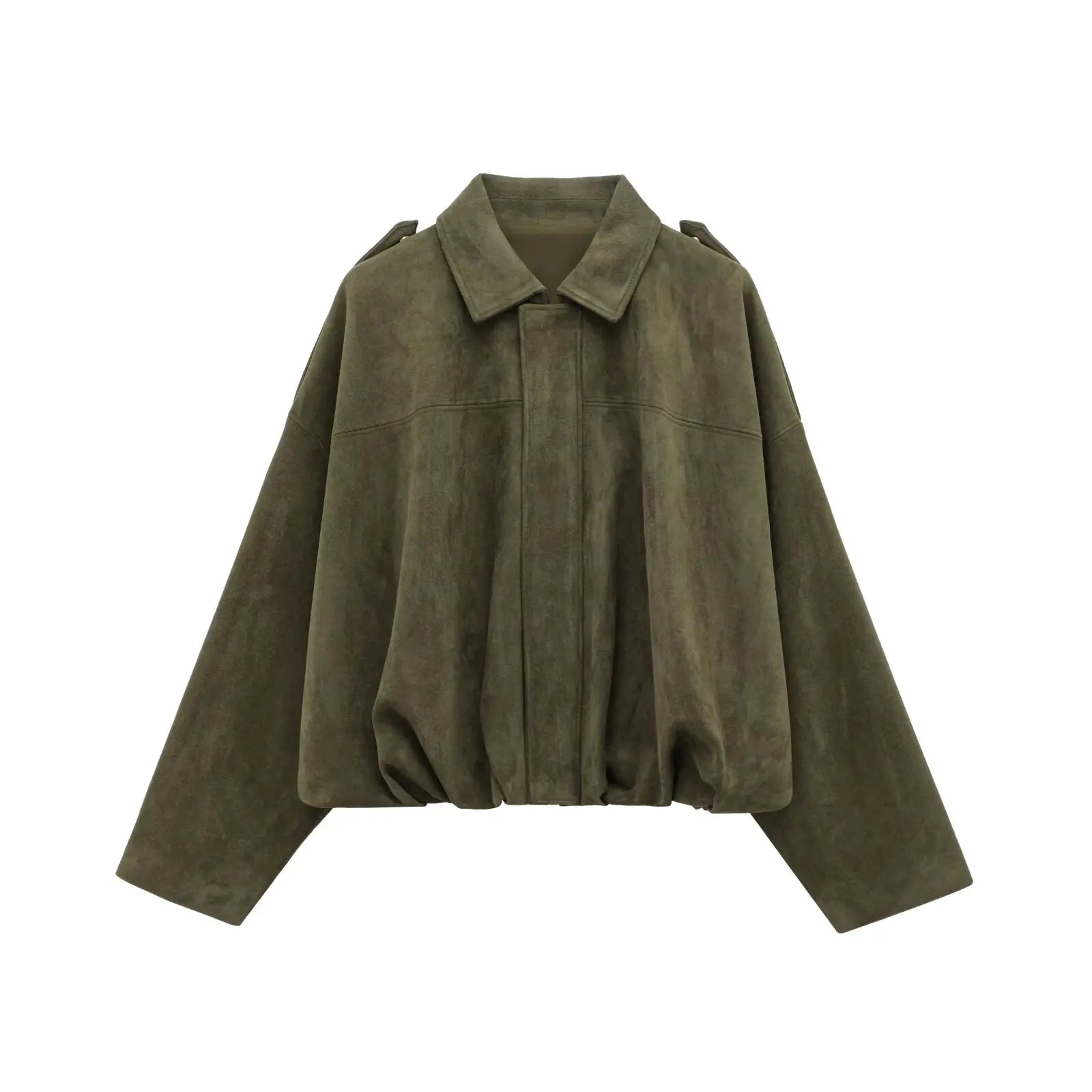 Women's Oversized Suede-Effect Jacket