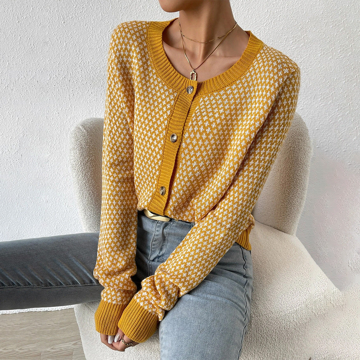 Karina | Women's Button-Front Cardigan Sweater 0