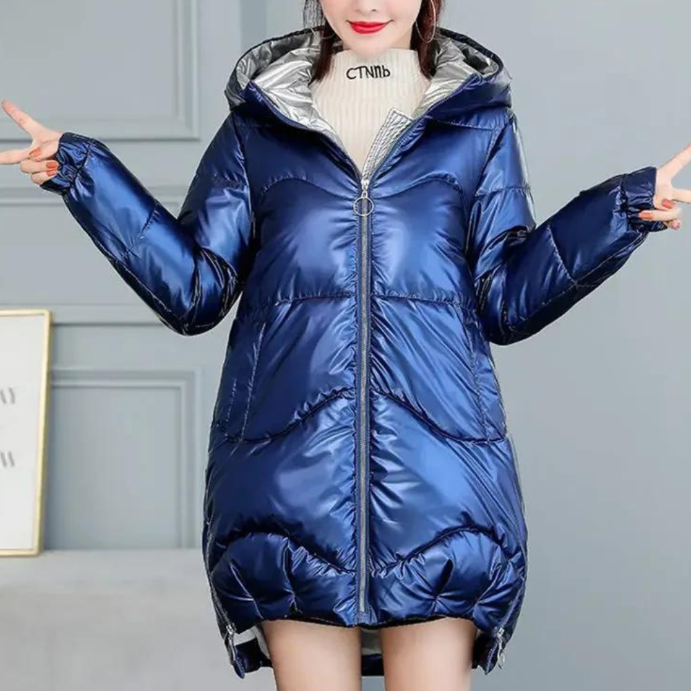 Women’s Puffer Jacket with Padded Hood