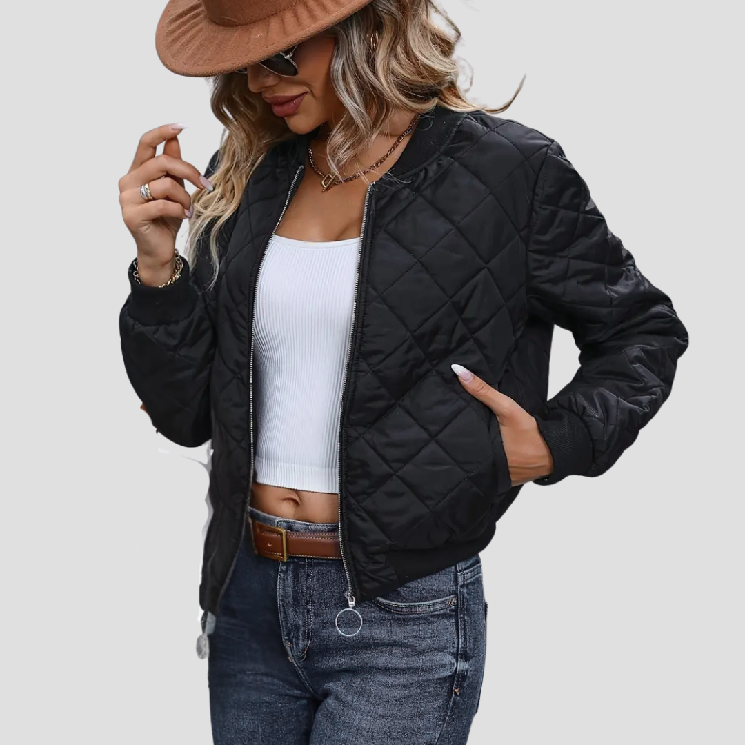 Calista | Quilted Bomber Jacket 0