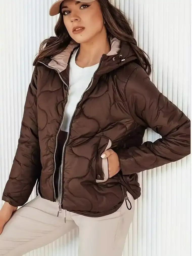 Women's Quilted Wave Pattern Jacket 1
