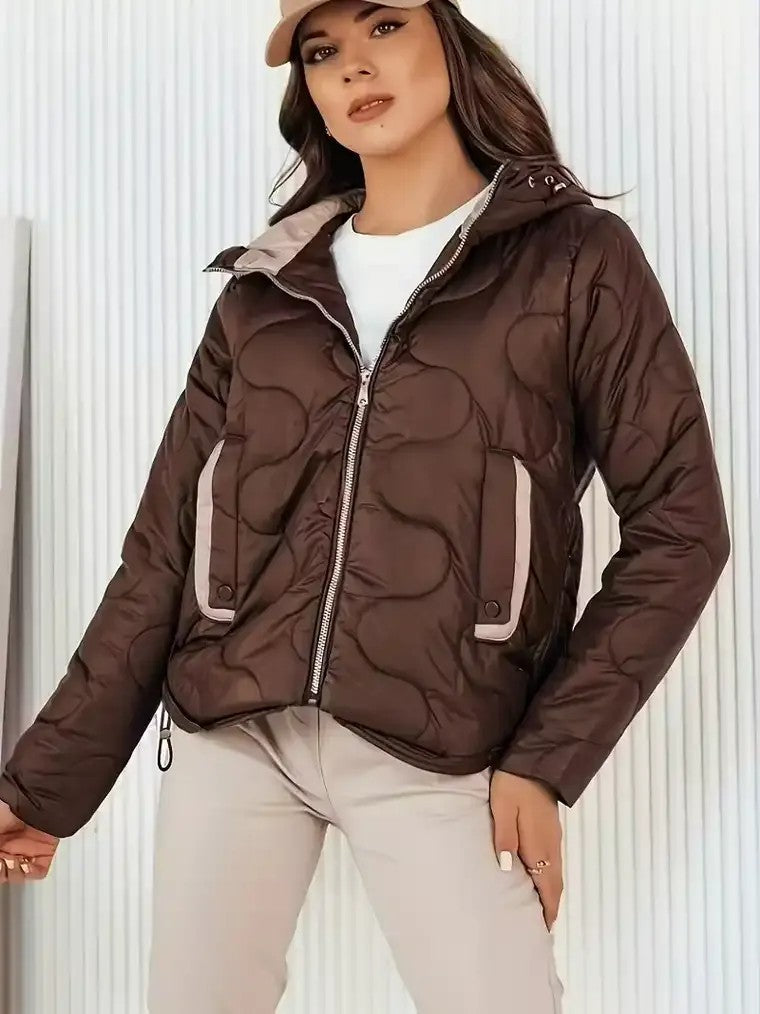Women's Quilted Wave Pattern Jacket 0