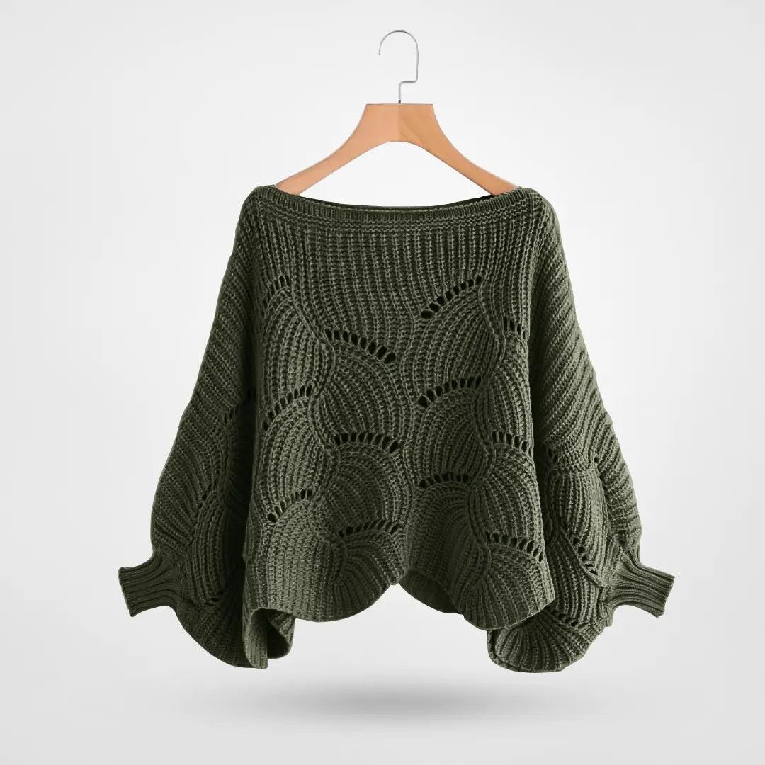 Women's Sweater With Balloon Sleeves