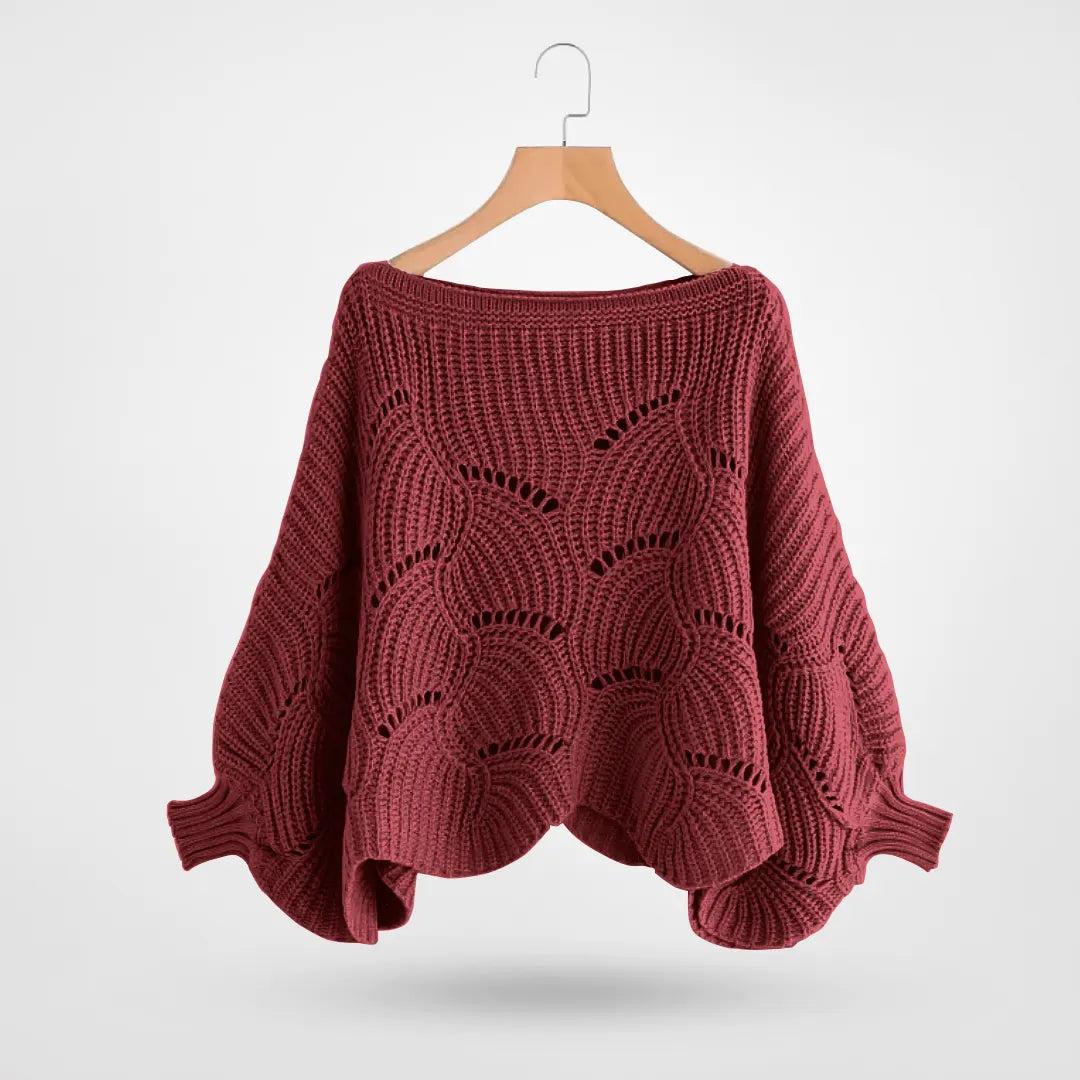 Women's Sweater With Balloon Sleeves