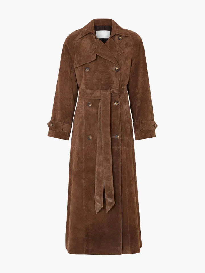 Women’s Trench Coat with Belted Waist