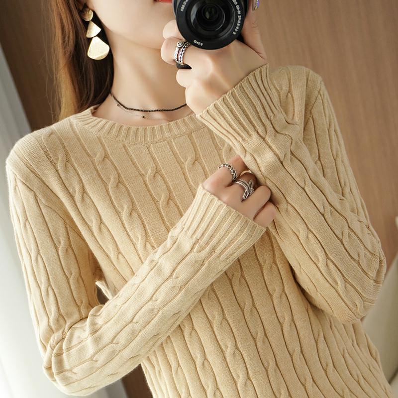 Women’s Winter Cable Knit Pullover Sweater