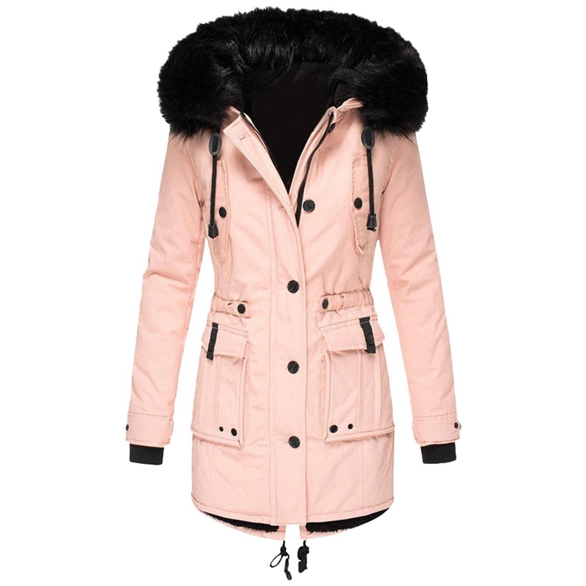 Women’s Winter Coat With Faux Fur Hood