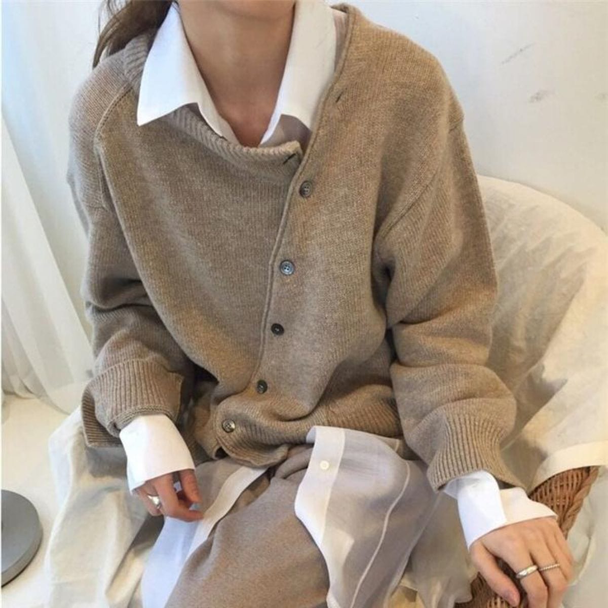 Women’s Wrap Cardigan with V-Neck
