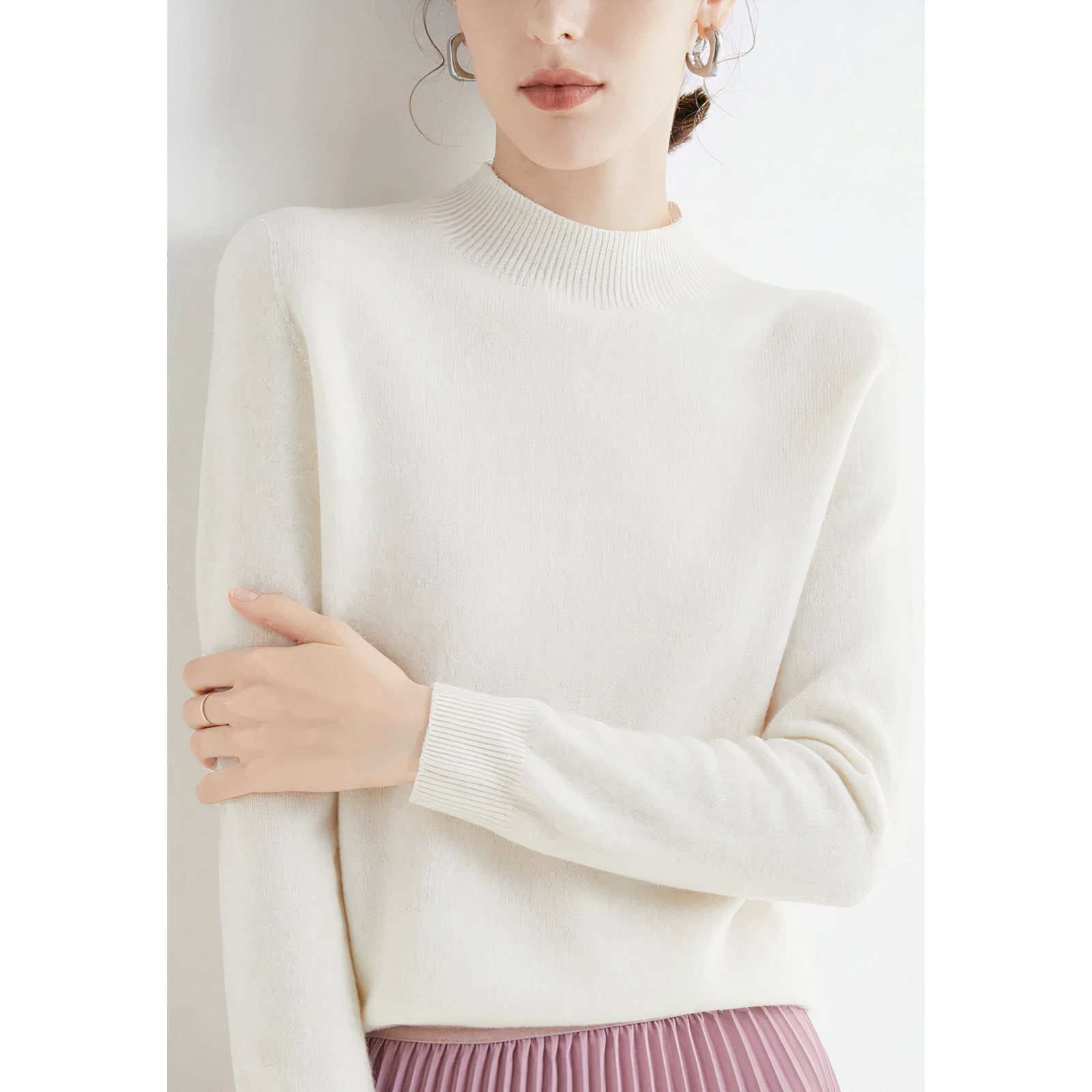 Mabel - Comfortable Long Sleeve Sweater