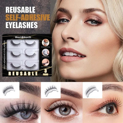 1+1 FREE | Reusable Self-Adhesive Eyelashes™ - Effortlessly Beautiful Eyelashes!