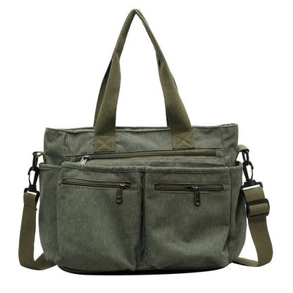 Solid Color Corduroy™ Tote Bag - Stylish And Practical For Every Day!