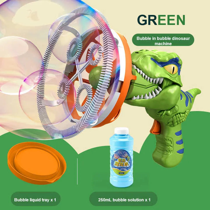 Electric Dinosaur Bubble Machine™ - Colorful Fun For Children!