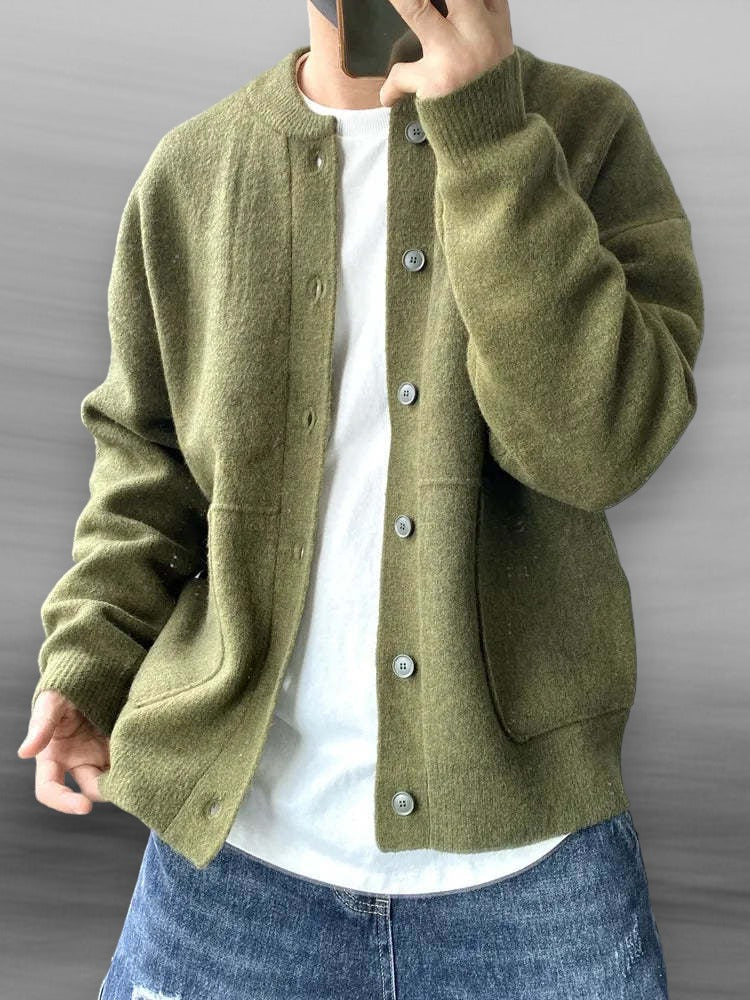 Nate - Men's Button Down Casual Cardigan