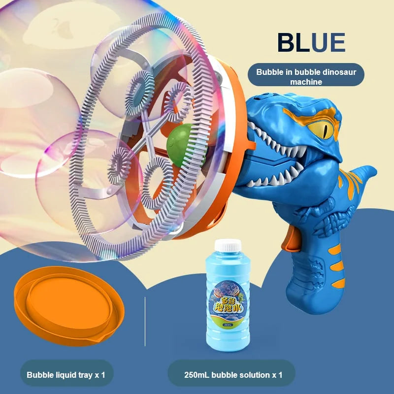 Electric Dinosaur Bubble Machine™ - Colorful Fun For Children!