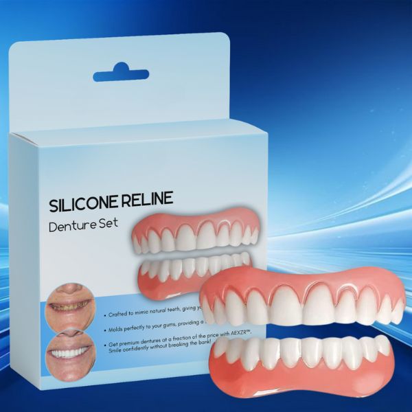 Silicone Reline Denture Set™ - Give your smile a new shine