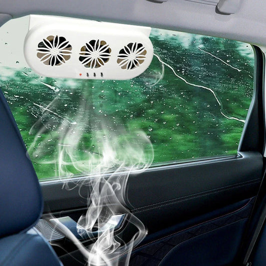 Solar Powered Car Fan™ - Solar Breeze Anytime!