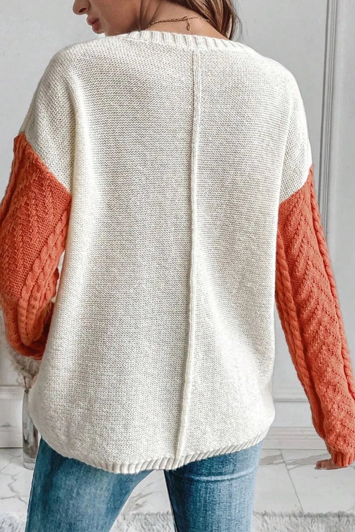 Graziane - Women's color block knit sweater