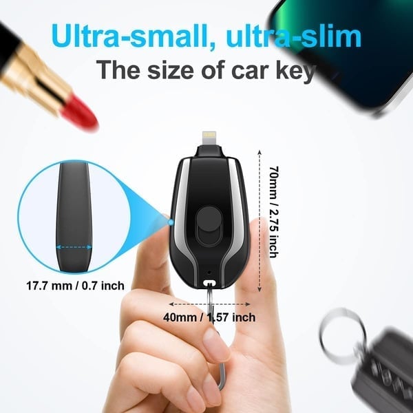 1+1 FREE | Keychain Power Bank™ Stay Charged Anywhere