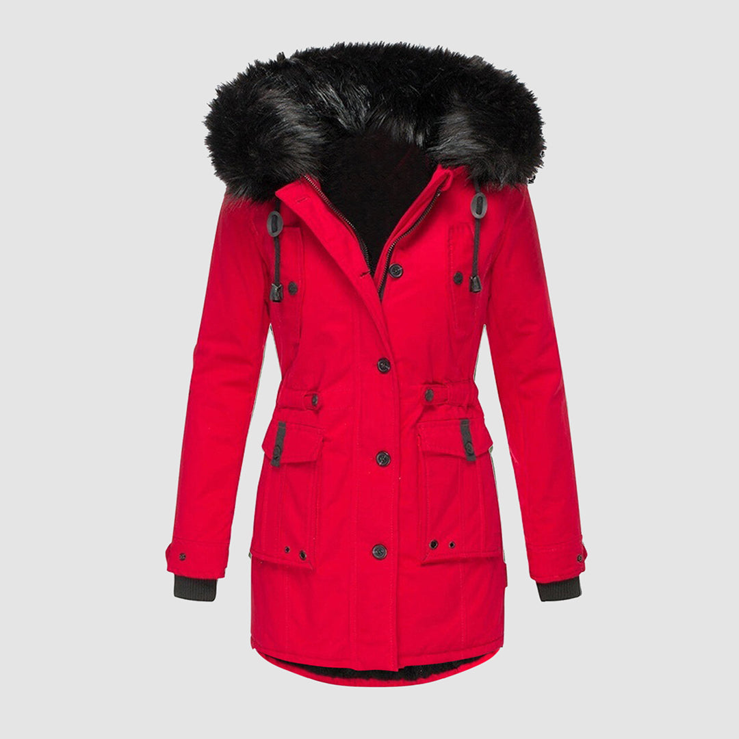 Women’s Long Coat with Refined Design