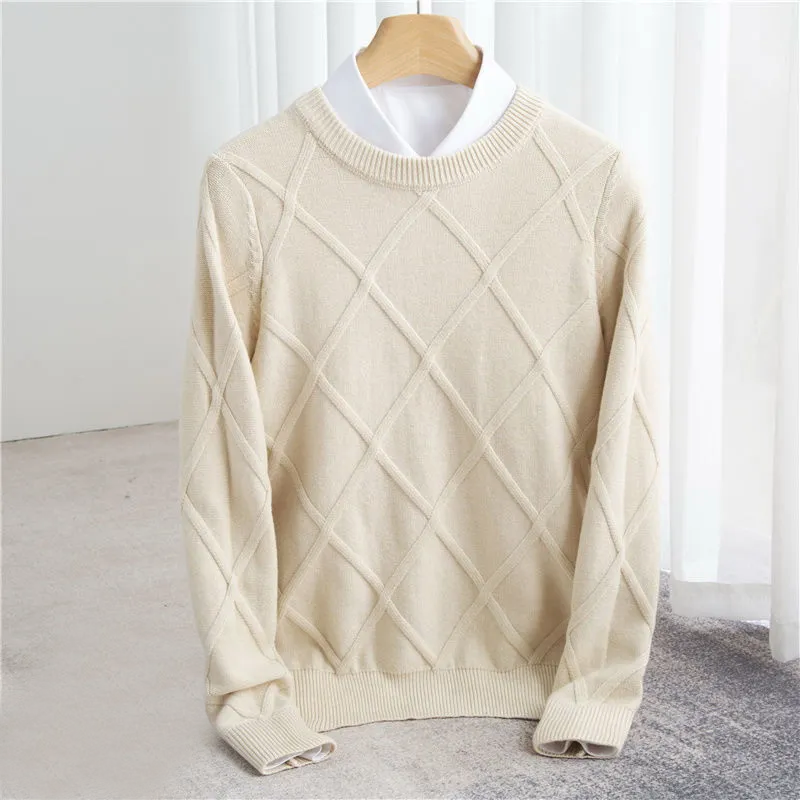 Aristotelis - Men's Warm Winter Cross Sweater