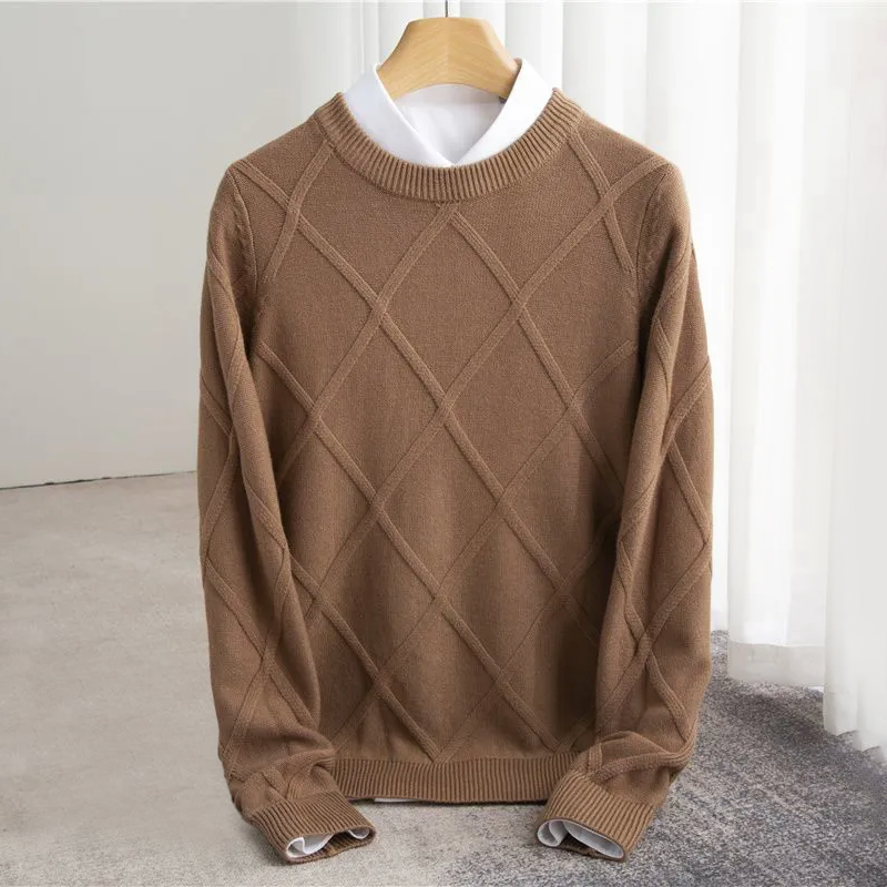 Aristotelis - Men's Warm Winter Cross Sweater