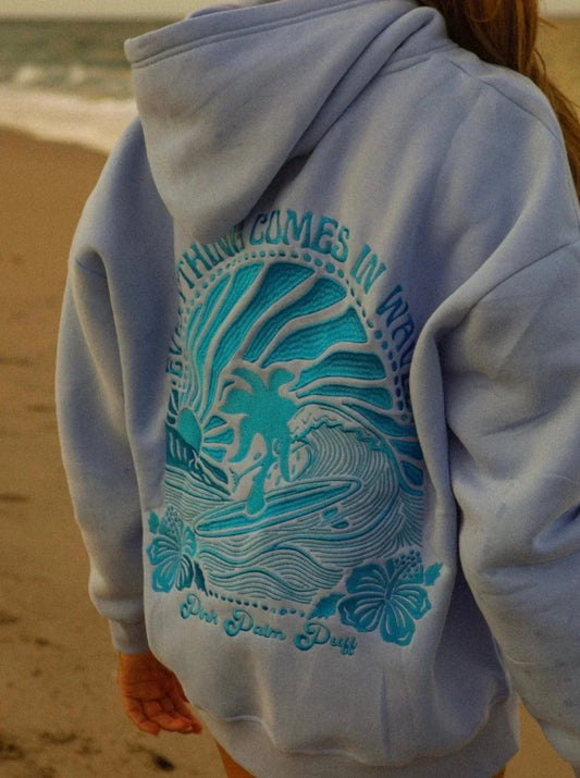 1+1 FREE | Sunset Wave Hoodie™ Vibrant Sunset Design