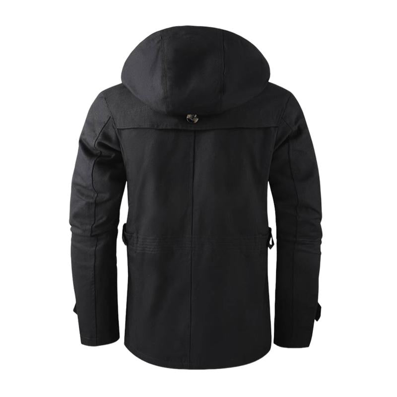 Damien - Urban Jacket with Hood and Buttons