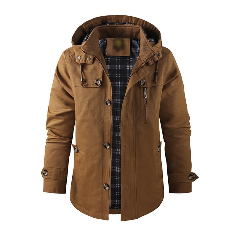 Damien - Urban Jacket with Hood and Buttons