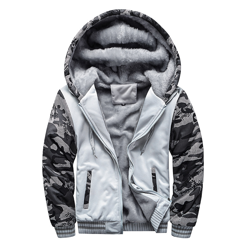 Diether - Fleece jacket with cosy hood