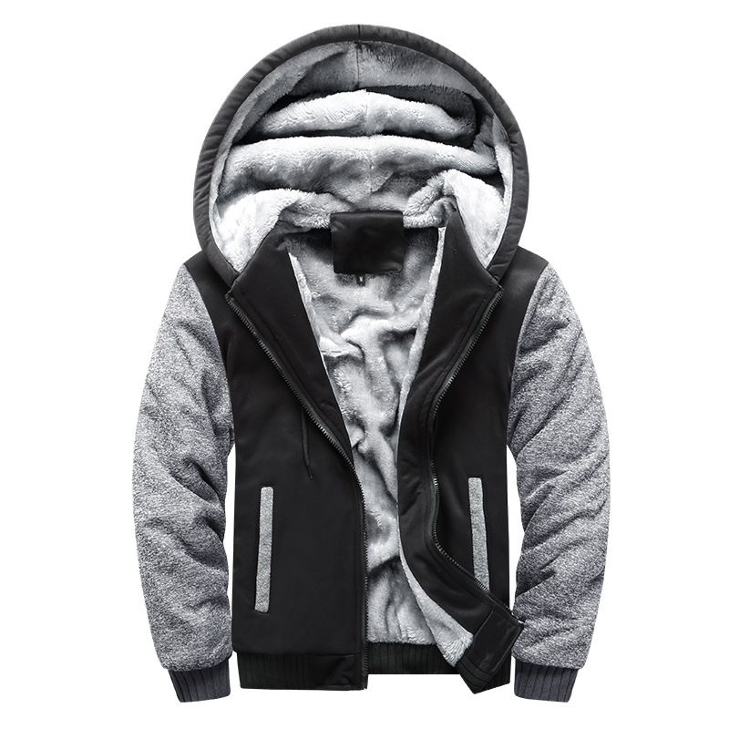 Diether - Fleece jacket with cosy hood