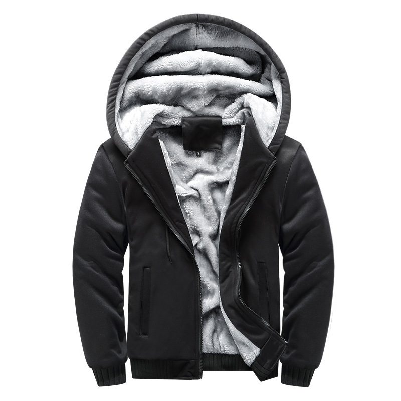 Diether - Fleece jacket with cosy hood