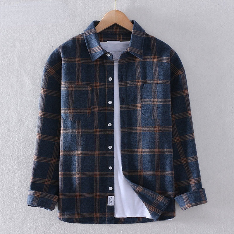 Grayson - Men's Long Sleeve Flannel Shirt