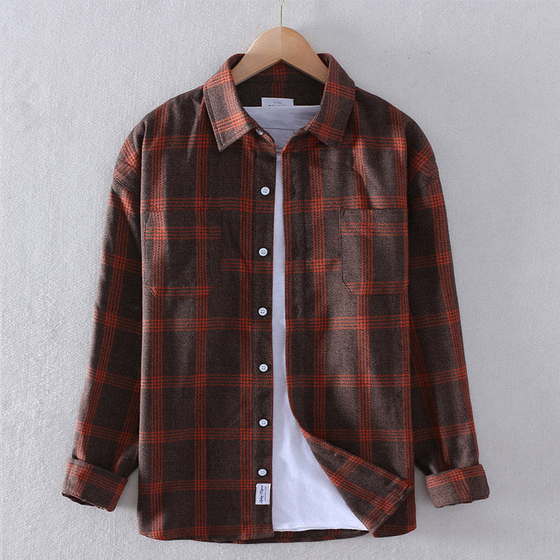 Grayson - Men's Long Sleeve Flannel Shirt