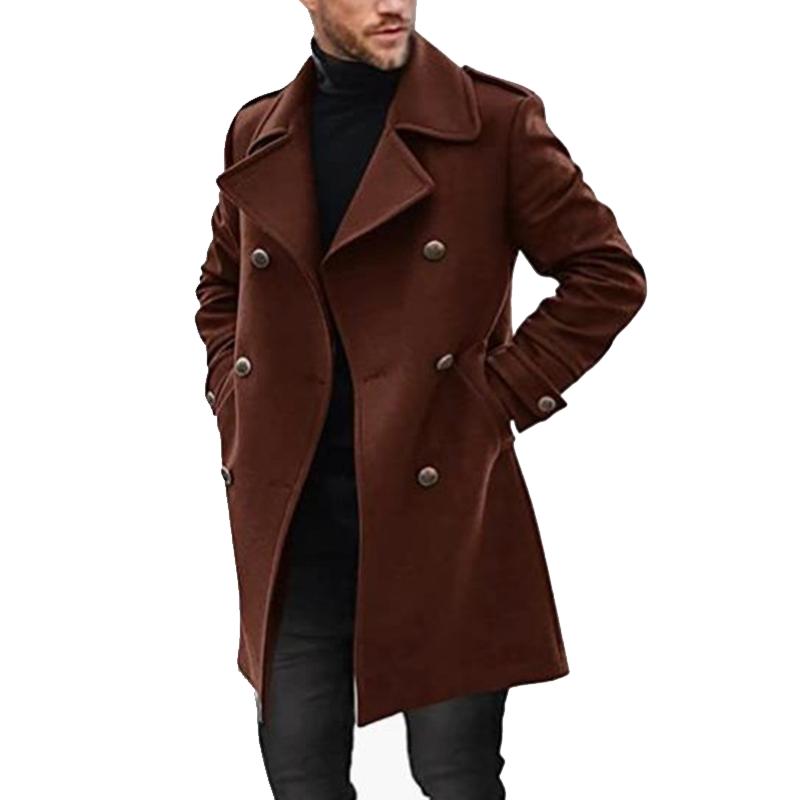 Kane - Double-breasted Mid-Length Coat