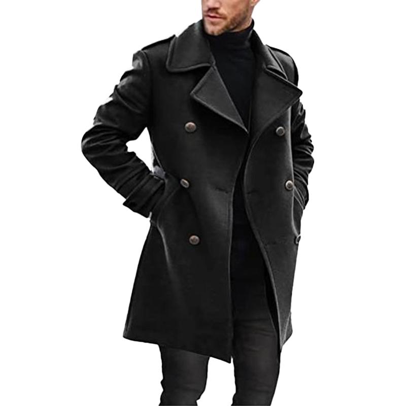 Kane - Double-breasted Mid-Length Coat